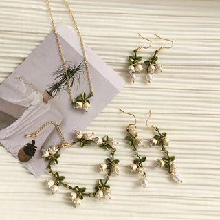 Flower Alloy Dangle Earring / Bracelet (various Designs)