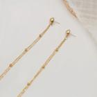 Alloy Fringed Earring 925 Silver - Gold - One Size