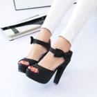 Bow Ankle Strap Peep Toe Pumps