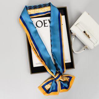 Print Scarf 01 - Blue - 144cm X 14cm