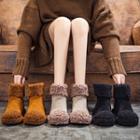 Faux Shearling Ankle Snow Boots