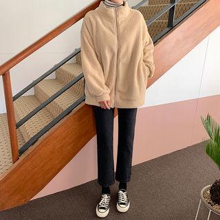 Brushed Fleece-lined Straight-cut Jeans