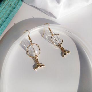 Mermaid Tail Drop Earring / Clip-on Earring