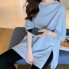 Set: Loose-fit T-shirt + Slit-side Pants