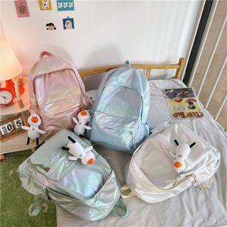Holographic Zip Backpack / Bag Charm / Set