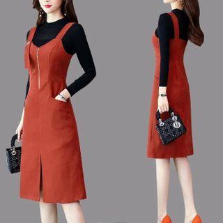 Knit Top / Overall Dress / Set