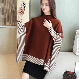 Stripe Panel Cape
