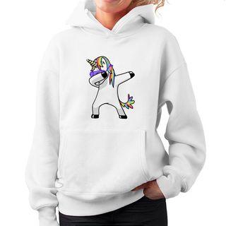 Cartoon Print Loose-fit Crewneck Hooded Sweatshirt