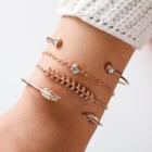 Set Of 4: Bracelet (various Designs) 6885 - One Size