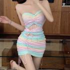 Gradient Mini Sheath Tube Dress