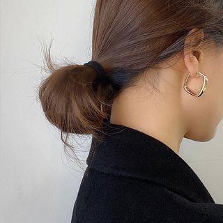 Square Loop Earring 1 Pair - Gold - One Size