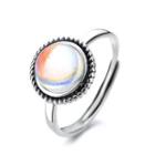 Sterling Silver Moon Stone Ring 462fj - Silver - One Size