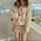 Toggle Coat / Mini A-line Skirt