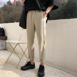 Embroidered Crop Pants