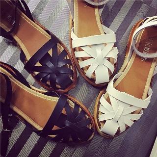 Perforated Flat Sandals