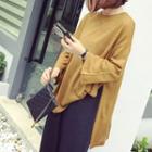 Long-sleeve Split Side T-shirt