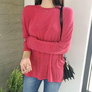Sleek Long-sleeve T-shirt In 6 Colors