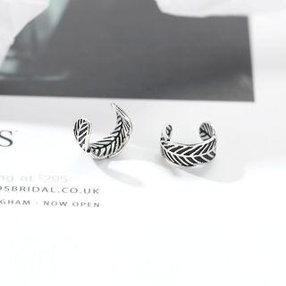 925 Sterling Silver Feather Cuff Earring
