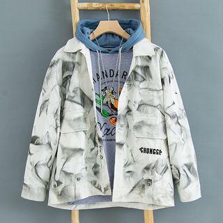 Tie-dye Button Jacket