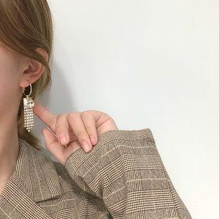 Asymmetric Drop Earrings Gold - One Size