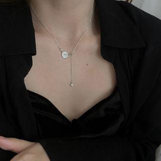 Flower Shell Pendant Sterling Silver Necklace 925 Silver - Necklace - Silver - One Size