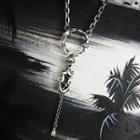 Hoop Gemstone Sterling Silver Chain Necklace