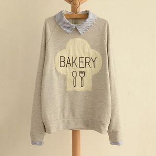 Striped Collar Pullover
