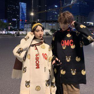 Set: Couple Matching Bear Sweater + Scarf