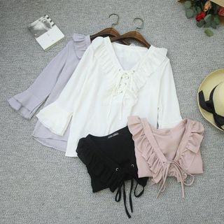 Ruffle Neck Blouse