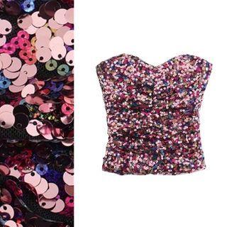 Strapless Sequined Top