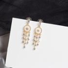 Faux Crystal Fringed Earring 1 Pair - E2564 - As Shown In Figure - One Size