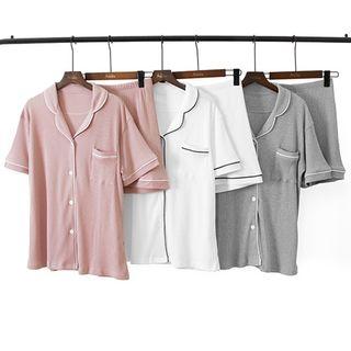 Loungewear Set : Simple Short-sleeve + Shorts