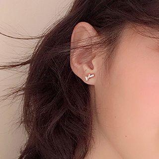 Asymmetric Rhinestone Ear Stud