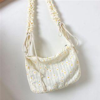 Floral Zip Crossbody Bag