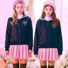 Sailor-collar Snap-button Jacket