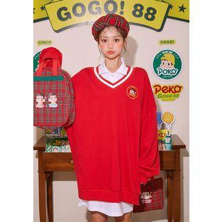Peko Gogo88 Peko Zzang Preppy Look Sweatshirt
