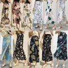 Tie-waist Printed Maxi Skirt