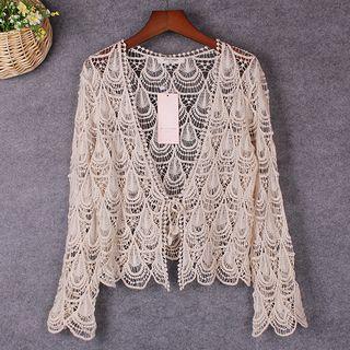 Open-front Perforated Jacket As Shown In Figure - One Size