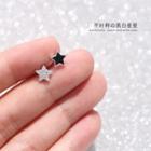 925 Sterling Silver Non-matching Star Ear Stud