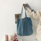 Washed Denim Tote Bag As Shown In Figure - One Size