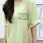 Paradise Printed Long T-shirt Dress