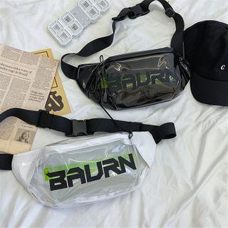 Lettering Pvc Sling Bag