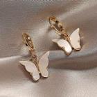 Butterfly Drop Earring 1 Pair - Earrings - Gold - One Size