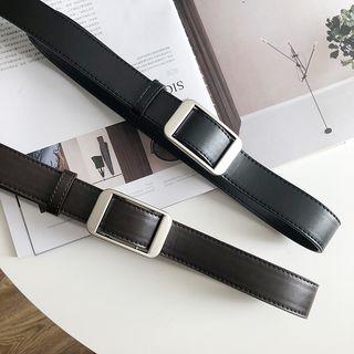 Faux Leather Holeless Belt