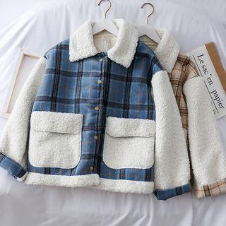 Checker Fleece Coat