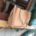 Contrast Stitching Tote Bag