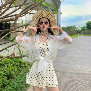 Sheer See-through Long-sleeve Shirt