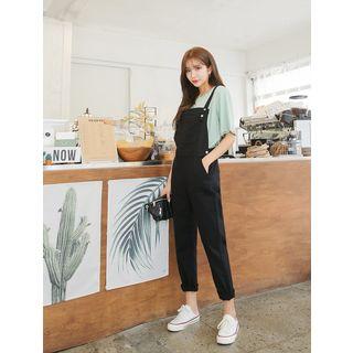 Plus Size Cotton Overall Pants