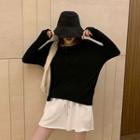 Long-sleeve T-shirt / Drawstring Casual Shorts