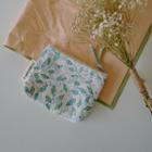 Floral Design Coin Purse Green - One Size